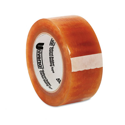 Universal Natural Rubber Adhesive High-Performance Tape, Clear, 48mm x 100m, 3" Core 5102100 / UNV5102100