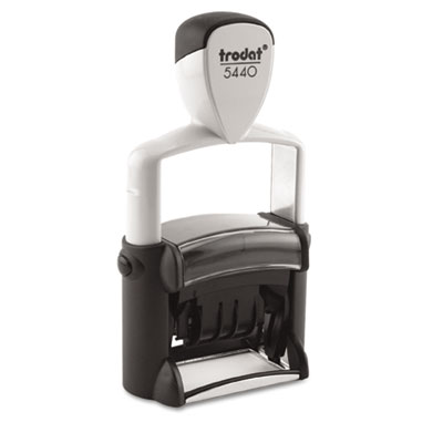 US Stamp T5444 Trodat Professional 5-in-1 Message Stamp Dater Self-Inking Blue/Red