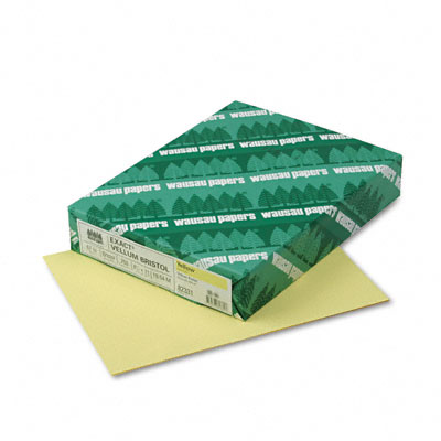 82331 Vellum Bristol Cover Stock 67lb Yellow Letter 250 Sheets Per Pack