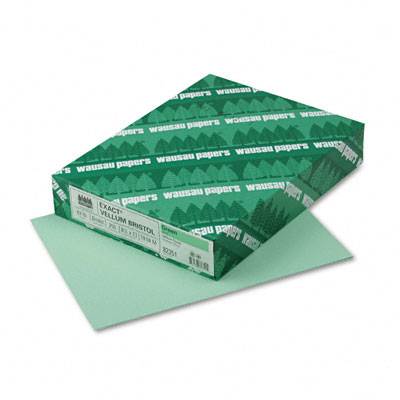 82351 Vellum Bristol Cover Stock 67lb Green Letter 250 Sheets Per Pack