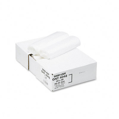 Webster GNT4048 Good nTuff Waste Can Liners 40-45 gallon 10 microns 40 x 46 Natural 250/ctn