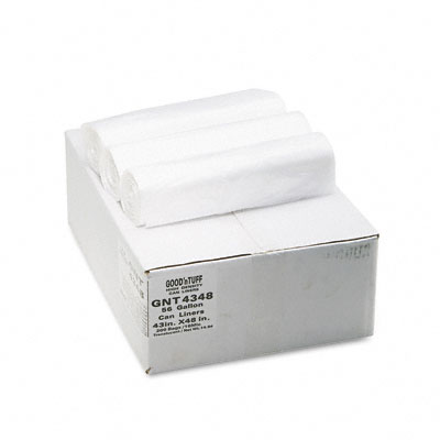 Webster GNT4348 Good nTuff Waste Can Liners 56 gallon 14 microns 43 x 46 Natural 200/carton