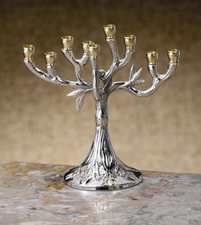 Biedermann and Sons HM60 Silver Menorah - Tree Design