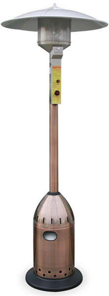Endless Summer GWU501E Deluxe Residential Outdoor Patio Heater with Bullet Base - Antique Copper