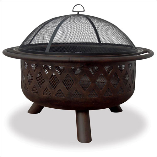 Endless Summer Wad792sp 32in Wide Oil Rubbed Bronze Firebowl With Criss-cross Design