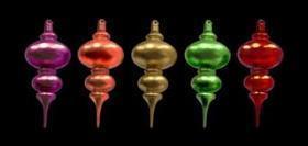 152492 - 24 Inch Gold Glitter Finial Drop Oversized Ornament