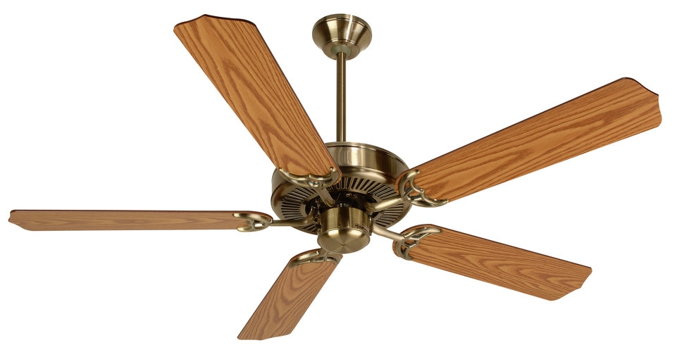 Craftmade CD52AB 52 Inch Contractors Design Ceiling Fan - Antique Brass- Blades Sold Separately- Blades are Not Included