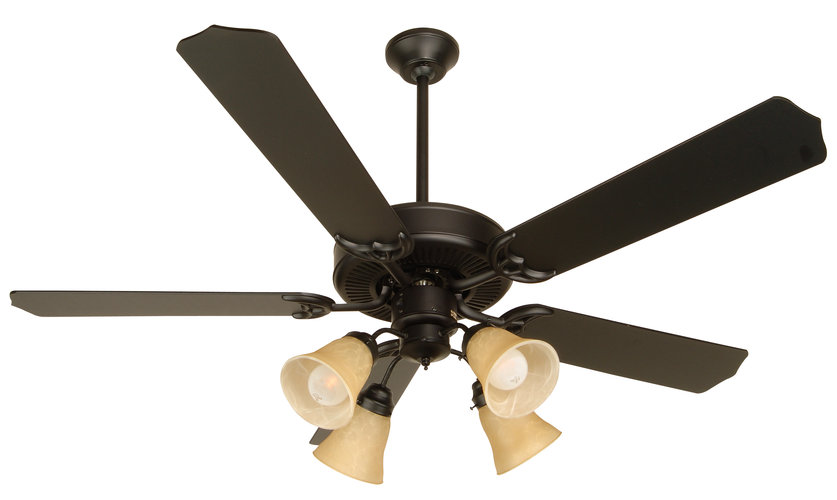 Craftmade CD52FB 52 Inch Contractors Design Ceiling Fan - Flat Black- Blades are Not Included