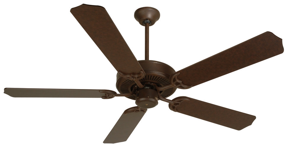 Craftmade CD52AG 52 Inch Contractors Design Ceiling Fan - Aged Bronze- Blades Sold Separately- Blades are Not Included