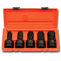 4506 .75 Inch Drive 5 Piece SAE Hex Impact Set