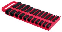 40900 0.5 Inch 22pc Socket Holder - Red
