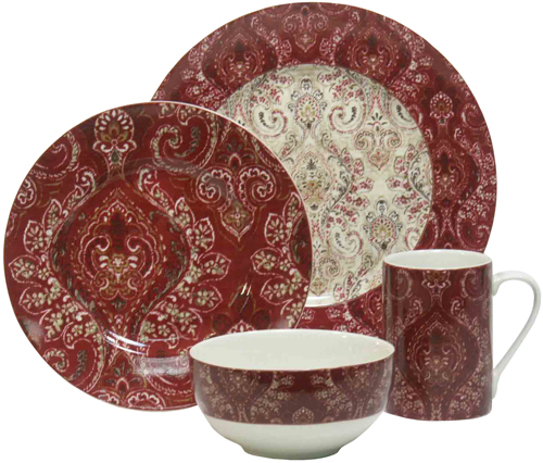Jaipur 16 Piece Dinnerware Set