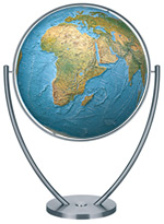 Hema Maps 2111182 Magnum III Columbus Floor Globe With Metal Fork Base
