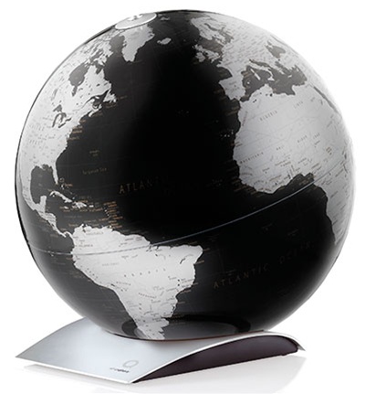 Hema Maps ATGCAPQBO Atmosphere Capital Q Black Ocean Tabletop Globe