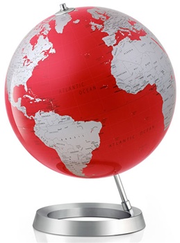 Hema Maps ATGFCVRO Atmosphere Vision Red Tabletop Globe