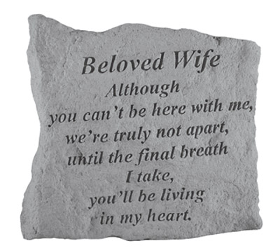 Kay Berry- Inc. 16120 Beloved Wife Although You Can-t Be Here - Memorial - 5.25 Inches X 5.25 Inches