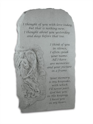 Kay Berry- Inc. 27320 I Thought Of You - Memorial - 23 Inches X 13.5 Inches X 5 Inches