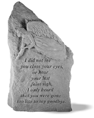 Kay Berry- Inc. 28920 I Did Not See You Close Your Eyes - Angel Memorial - 14.75 Inches X 8.5 Inches
