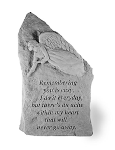 Kay Berry- Inc. 29020 Remembering You Is Easy - Angel Memorial - 14.75 Inches X 8.5 Inches
