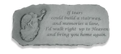 Kay Berry- Inc. 37120 If Tears Could Build A Stairway - Angel Memorial Bench - 29 Inches X 12 Inches X 15 Inches
