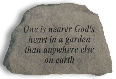 Kay Berry- Inc. 41920 One Is Nearer Gods Heart In A Garden - Garden Accent - 6.5 Inches X 4.5 Inches X 1.5 Inches