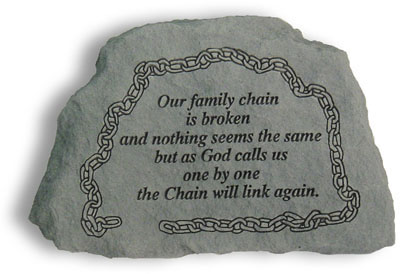 Kay Berry- Inc. 42020 Our Family Chain Is Broken - Memorial - 6.5 Inches X 4.5 Inches X 1.5 Inches