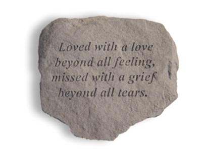 Kay Berry- Inc. 60420 Loved With A Love Beyond All Feeling - Memorial - 11 Inches X 10 Inches