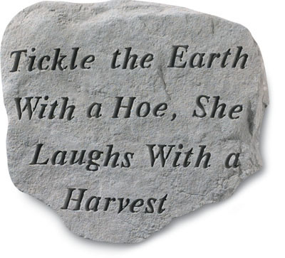 Kay Berry- Inc. 62820 Tickle The Earth With A Hoe-she Laughs With A Harvest - Garden Accent - 11 Inches X 10 Inches
