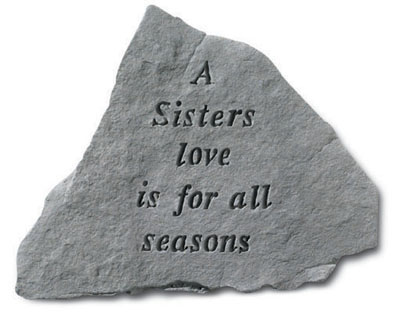 Kay Berry- Inc. 67220 A Sisters Love Is For All Seasons - Memorial - 14.5 Inches X 12.75 Inches
