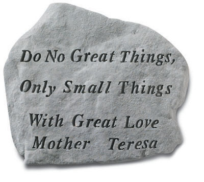 Kay Berry- Inc. 68820 Do No Great Things-only Small Things - Mother Teresa Memorial - 12 Inches X 14.25 Inches