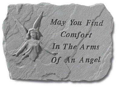 Kay Berry- Inc. 69320 May You Find Comfort In The Arms Of An Angel - Angel Memorial 18 Inches x 13 Inches