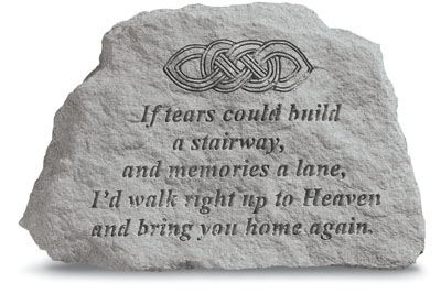 Kay Berry- Inc. 70020 If Tears Could Build A Stairway - Celtic Knot Memorial - 6.5 Inches X 4.5 Inches X 1.5 Inches