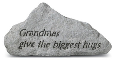 Kay Berry- Inc. 72120 Grandmas Give The Biggest Hugs - Memorial - 4.25 Inches X 2.75 Inches