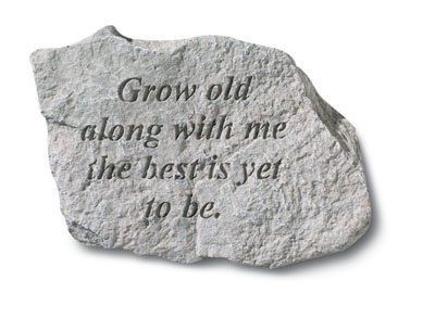 Kay Berry- Inc. 73120 Grow Old Along With Me-the Best Is Yet To Be - Memorial - 5 Inches X 3.25 Inches