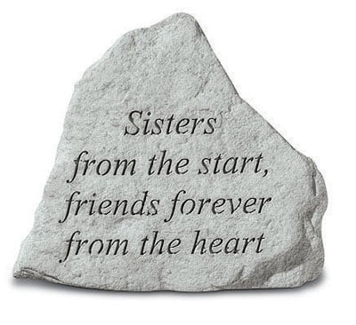 Kay Berry- Inc. 74220 Sisters From The Start-friends Forever From The Heart - Memorial - 5.25 Inches X 4.5 Inches