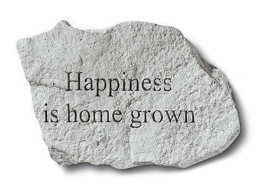 Kay Berry- Inc. 74820 Happiness Is Home Grown - Garden Accent - 4.75 Inches X 3.25 Inches