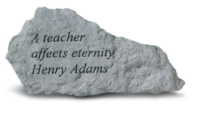 Kay Berry- Inc. 76920 A Teacher Affects Eternity - Garden Accent - 7 Inches X 3.5 Inches
