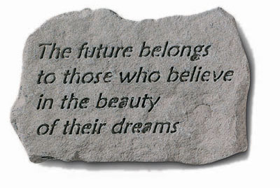 Kay Berry- Inc. 77120 The Future Belongs To Those - Garden Accent - 5.25 Inches X 3.5 Inches