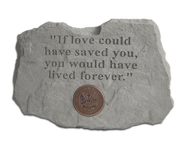 Kay Berry- Inc. 95920 If Love Could Have Saved You - Army Memorial - 16 Inches X 11 Inches