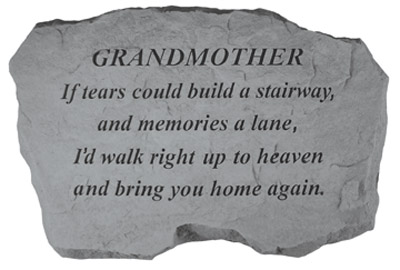 Kay Berry- Inc. 97220 Grandmother-if Tears Could Build A Stairway - Memorial - 16 Inches X 10.5 Inches X 1.5 Inches