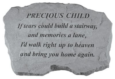 Kay Berry- Inc. 97420 Precious Child-if Tears Could Build A Stairway - Memorial - 16 Inches X 10.5 Inches X 1.5 Inches