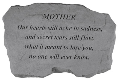 Kay Berry- Inc. 98620 Mother-our Hearts Still Ache In Sadness - Memorial - 16 Inches X 10.5 Inches X 1.5 Inches