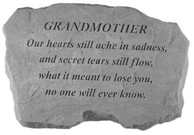 Kay Berry- Inc. 98820 Grandmother-our Hearts Still Ache In Sadness - Memorial - 16 Inches X 10.5 Inches X 1.5 Inches