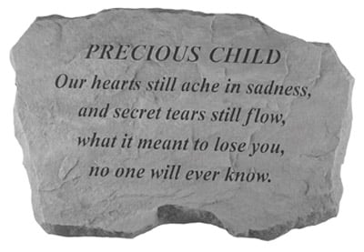 Kay Berry- Inc. 99020 Precious Child-our Hearts Still Ache In Sadness - Memorial - 16 Inches X 10.5 Inches X 1.5 Inches