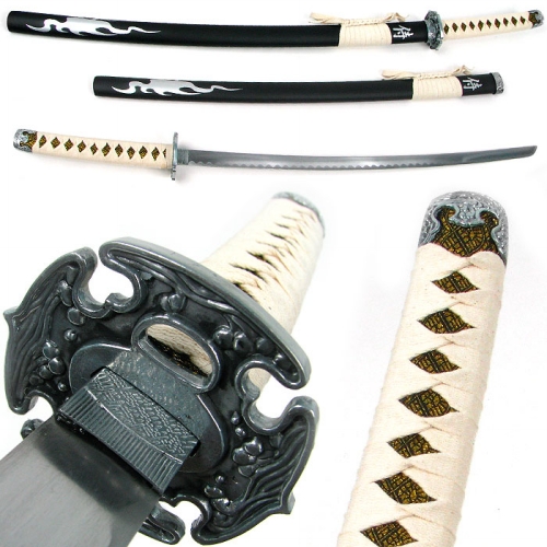 Trademark Poker 20-84589 Flaming Samurai Sword Ninja Katana - 40 Inches