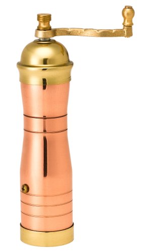 Athena 8 Inch Copper And Brass Pepper Mill
