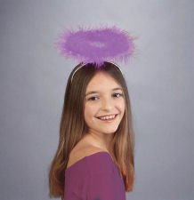 Peter Alan 6449L Lavender Feather Angel Halo Costume Accessory