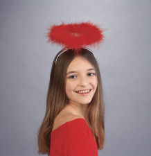 Peter Alan 6449R Red Feather Angel Halo Costume Accessory