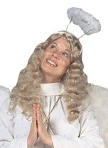 Peter Alan 6449W White Feather Angel Halo Costume Accessory