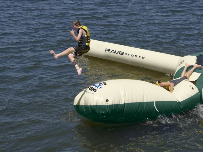 Rave Sports 02090 Aqua Launch Northwoods Water Trampoline Attachment